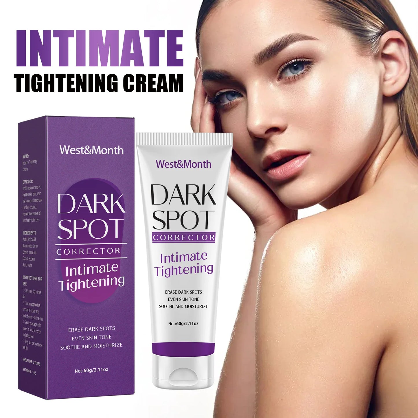 Nicotinamide Brightening Cream For Dark Skin Effective Lighten Thigh Inner Bleach Remove Melanin Private Parts Brighten Cream