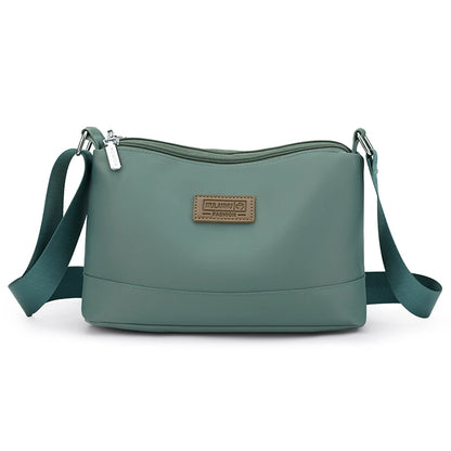 Waterproof Nylon Women Shoulder Bag Three Layers Handbag Ladies Crossbody Bags for Mother Girls Messenger Travel Daily Use Bags QingMei