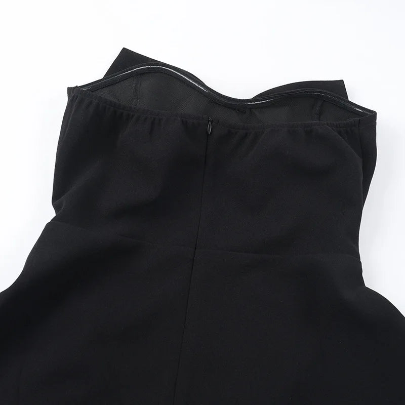 Sexy Strapless Bow Short White Dress Womens Off Shoulder A-line Luxury Black Mini Dresses Elegant Backless Gowns Birthday 2025