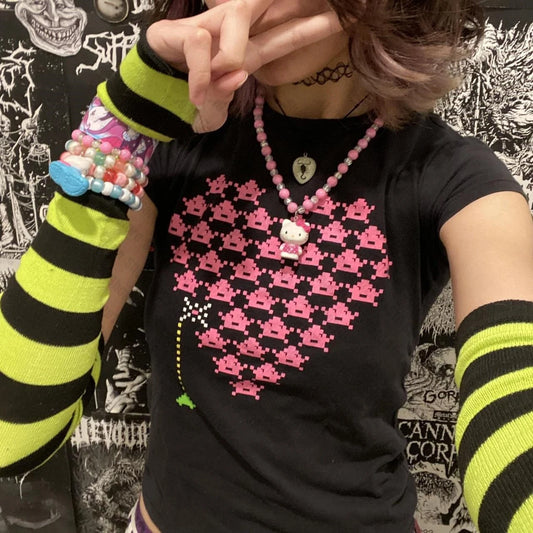 Summer Clothes Women 2024 Top Y2k Kitty Goth T Shirt for Women Woman T-shirts Anime Girl Aesthetic Clothing Baby Tees Y2k Tops