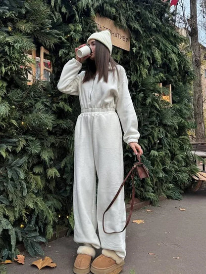 Jumpsuits Women Rompers One Piece Full Sleeve Zipper Overalls Long Pants Elastic High Waist Rompers Y2k Streetwear Jumpsuit 2025 Badiee Stylez