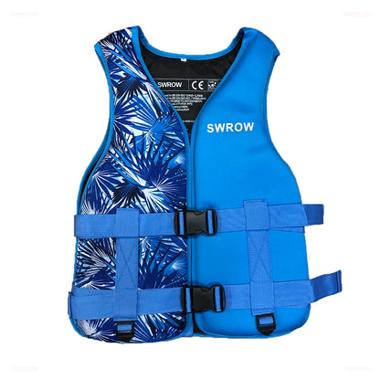 Life Jacket Neoprene Buoyancy Swimming Drifiting Boating Kayaking Vest for Adult Youth Men Women Water Sports Kayak Life Vest
