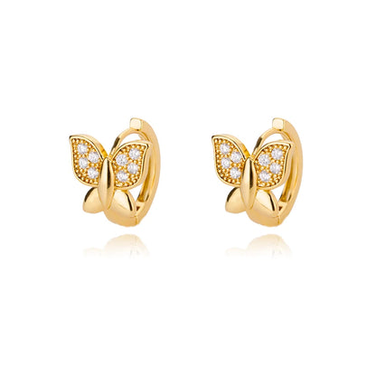 Luxury Star Pendientes Earrings For Women Girl Stainless Steel Minimalist Hoop Piercing 2025 New In y2k Jewelry aretes de mujer E2300G-3 CHINA