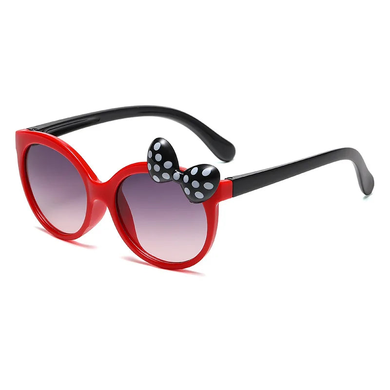 Disney Minnie Mouse Girls Sunglasses Figure Anime Kawaii UV Protection Summer Sunglasses Cute Funny Glasses Toys Birthday Gift