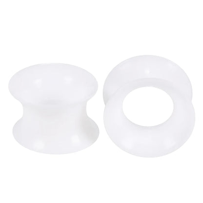 3-38mm Big Size Hollow Silicone Flexible Double Flared Flesh Ear Tunnel Plugs Phimosis Stretcher Rings Gauge Expander Stretchers Style A