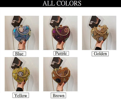 Luxury Gold Clutch Bags for Women 2025 Party Bags Evening Purse Designer Crossbody Bag New in Handbag Ladies hand bag sac femme