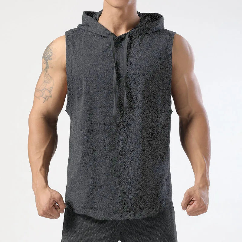 Solid Color 2023 Brand New Men's Tank Tops Vest Sleeveless Tees For Male Hooded Man Vests Tops Hip Hop Men Tank Top T shirt Badiee Stylez