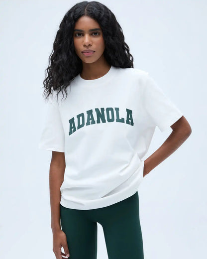 Summer Casual Sports Women's Men's T-shirt Trendy Brand Adanola Letter Printing Top Oversized Y2k Short Sleeves Women's Clothing 6