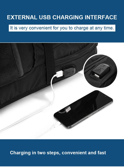 Waterproof 15.6/17.3 Inch Laptop Backpack Men USB Charging Swiss Backpack Travel Women Rucksack Male Vintage School Bag Mochila