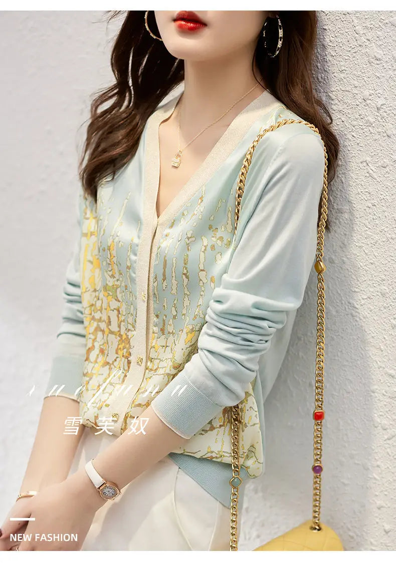 New Casual Soft Knit bottoming shirts Sweater cardigans sweater Tees Basic shirts knitted Tops