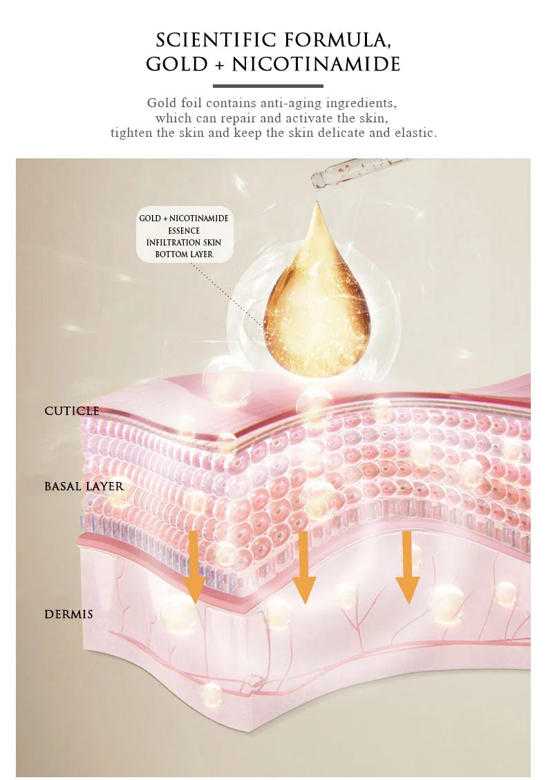 ARTISCARE 24K Gold SkinCare SET Face Cream Moisturizing Serum Dark Circles Essence Korean Skin Care Products