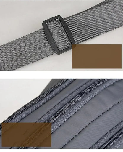 Men Canvas Fit Waistpack Mobile Fanny Waist Packs Men's Sports Outdoor Leisure Running Anti Theft Ultra Thin Invisible Waist Bag