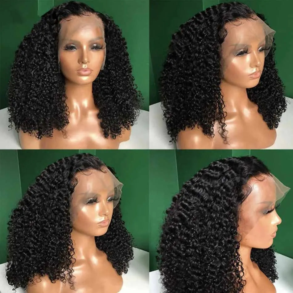 Jerry Curly Wigs 13x4 HD Lace Frontal Wig Glueless Remy Human Hair 4x4 Lace Closure Wig Human Hair Wigs Virgin Hair for Women Badiee Stylez