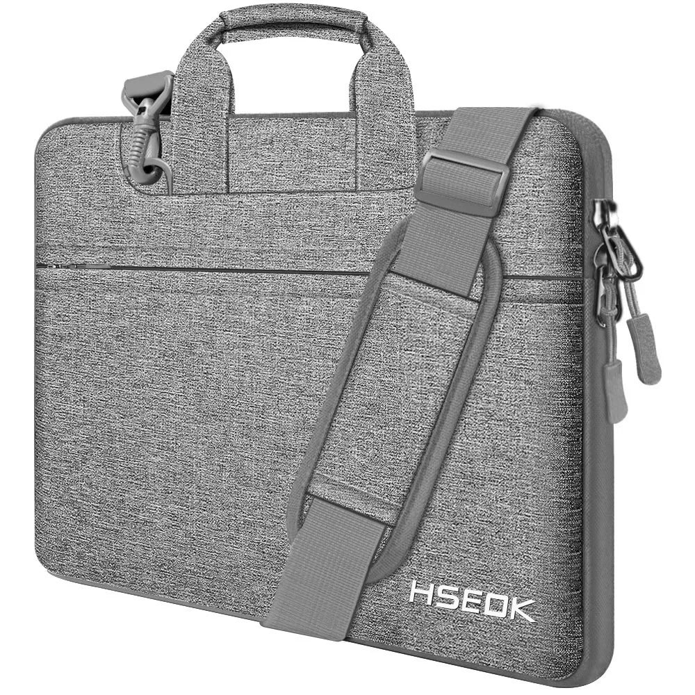 Laptop Shoulder Bag 15 15.6 16 Inch Compatible MacBook Pro 16 15.4 Inch,Spill-Resistant Handbag for Most 14"-16" Notebooks Gray