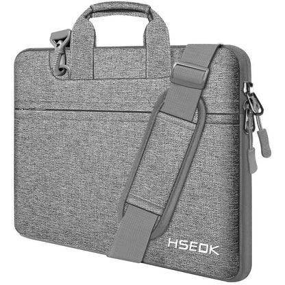 Laptop Shoulder Bag 15 15.6 16 Inch Compatible MacBook Pro 16 15.4 Inch,Spill-Resistant Handbag for Most 14"-16" Notebooks Gray