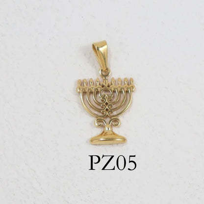 RHYSONG Geometric Stainless Steel 18K Gold Plated Snake Cross Palm Conch Mushroom Pistol Pendant For Women Diy Findings Jewelry 05-GD