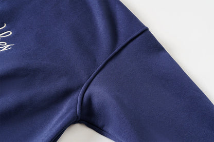 Vintage Letter Embroidery Sweatshirt Women Zipper Lapel Collar Long Sleeve Sweatshirts Autumn Streetwear Fashion Sport Pullovers