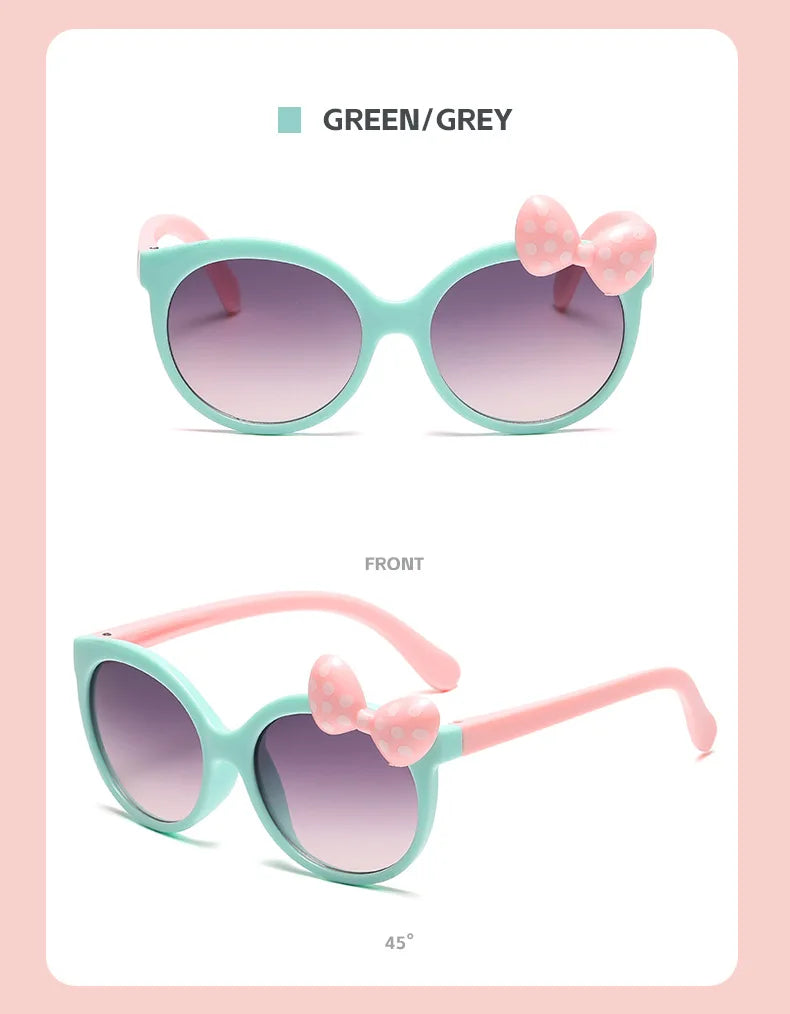 Disney Minnie Mouse Girls Sunglasses Figure Anime Kawaii UV Protection Summer Sunglasses Cute Funny Glasses Toys Birthday Gift
