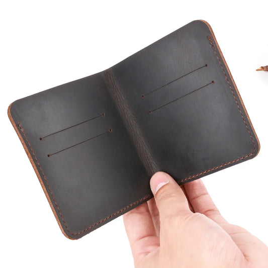 Genuine Leather Clutch Wallets Bifold Purse Vintage Crazy Horse Leather Men wallets Retro Coin Pocket Women Men Wallets