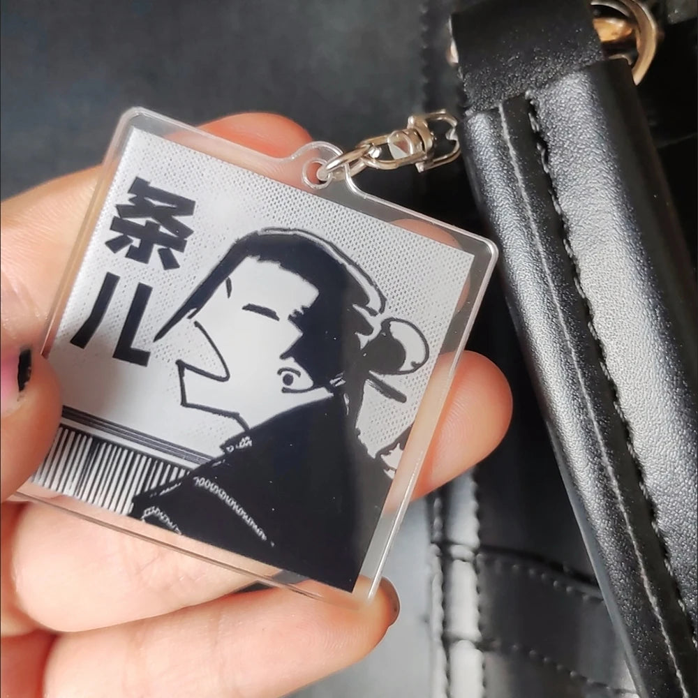 Anime Japanese Cartoon Satoru Gojo Geto Suguru Key Chain Cute Bag Backpack Pendant Acrylic Couple Keychains Jewelry Accessories
