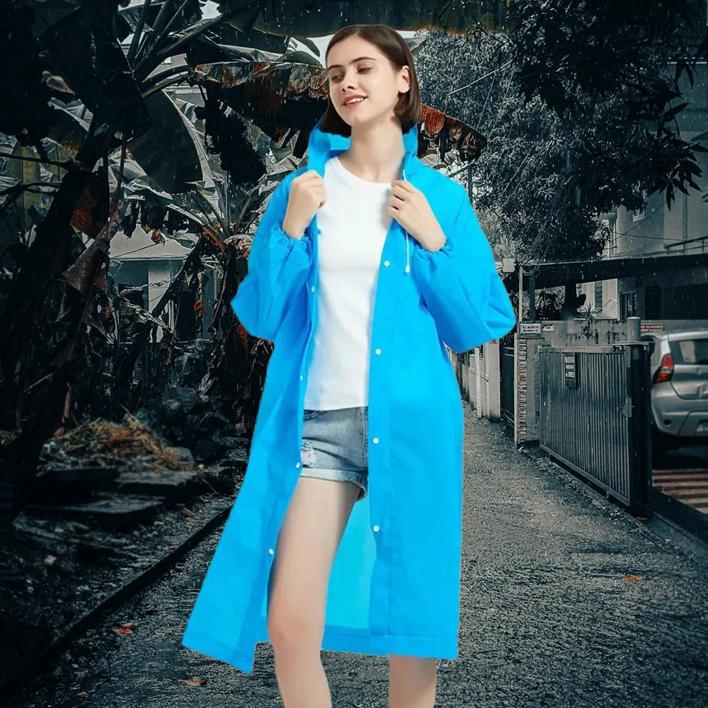 EVA Rain Coat New Full Body Thickening Adult Raincoat Waterproof Convenient Reusable Poncho Outdoor