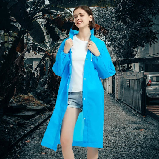 EVA Rain Coat New Full Body Thickening Adult Raincoat Waterproof Convenient Reusable Poncho Outdoor