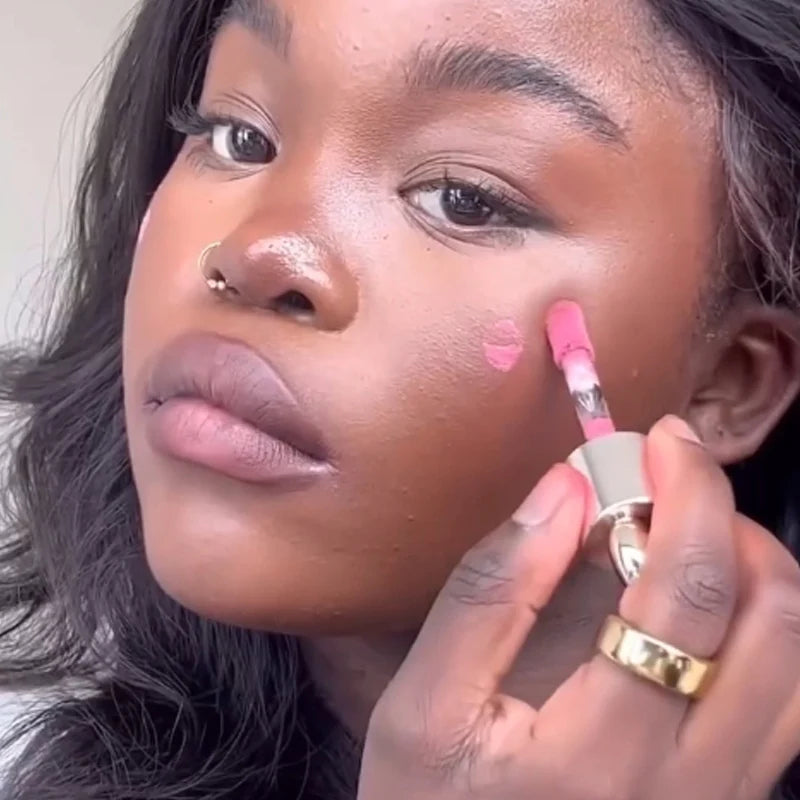 New Liquid Cheek Blush Facial Nourishing Blusher Gel Cream Multi-purpose For Eyes Lips Makeup Blush Stick Cosmetics With Sponge