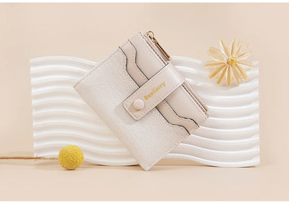 Baellerry High Quality Women Wallets New Simple Short Card Holde Brand Female Purse Photo Holder Coin Pocket Zipper Women Wallet