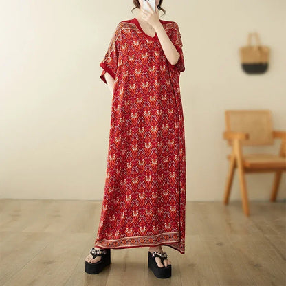 Summer Dress for Women Clothing Long Dress Fashion Clothes Cotton Vintage Harajuku Elegant Streetwear Maxi Beach Dresses F One Size
