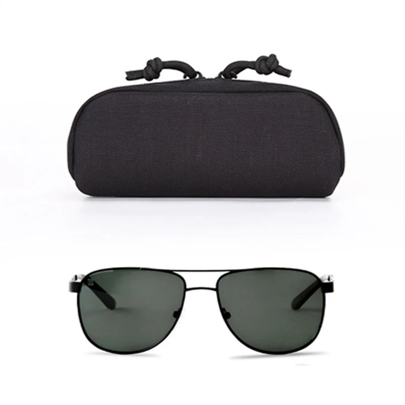 Outdoor Hunting Sunglasses Case Molle Durable Goggles Tactical Bag Sunglasses Storage Case Nylon Hard Glasses