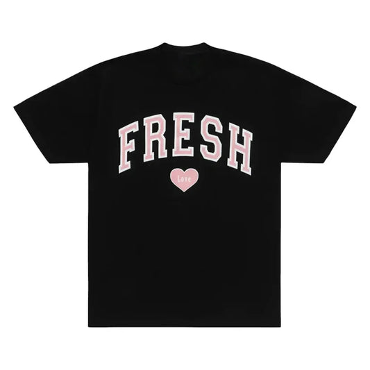 Fresh Love Varsity T-shirt Crewneck Short Sleeve Tee Tops Harajuku Streetwear Women and Men Fashion Clothes Sturniolo Triplets