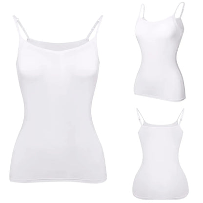 Summer Female Tanks With Chest Pad Basic Solid Sleeveless T shirts Women Slim Halter Neck Off-shoulder Camisole Tops Tees