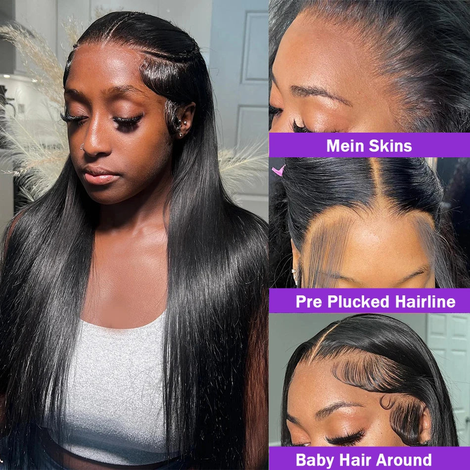 360 Full Lace Frontal Wig 13x6 Straight Glueless Lace Front Wig Brazilian Human Hair Wigs For Black Women 13x4 Lace Wig