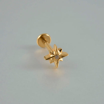 ASTM F136 Solid Titanium Internally Threaded Cross Cz Cartilage Earrings Stud Helix Tragus Lobe Piercing Labret Lip Ring Jewelry 8 CHINA 1.2x8mm (1PC)