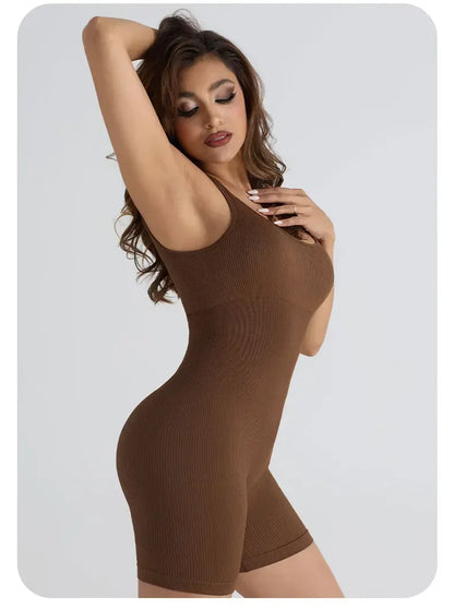 Sports Jumpsuit Yoga Pants with No Awkward Lines Jumpsuit Yoga Suit That Highlights Buttocks Plus Size Fitness Suit Summer Badiee Stylez