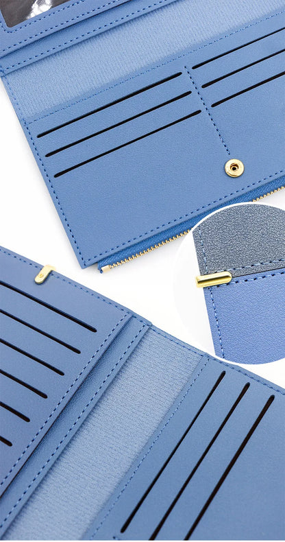 Long Purses For Women Wallet New Fashion Long Coin Purse Card Holder Small Ladies Wallet Female Hasp Mini Clutch billetera bolas