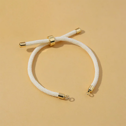 10Pcs Twisted Nylon Cords Bracelet Adjustable Extension Tail Chain Connector For DIY Handmade Jewelry Making Accessories