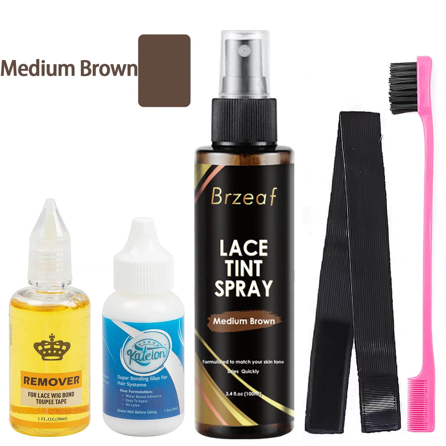 Wig Glue Spray for Front Lace Wig Lace Melting Spray for Wigs Melting Spray Lace Bond Spray Lace Glue Kit Wig Install Kit