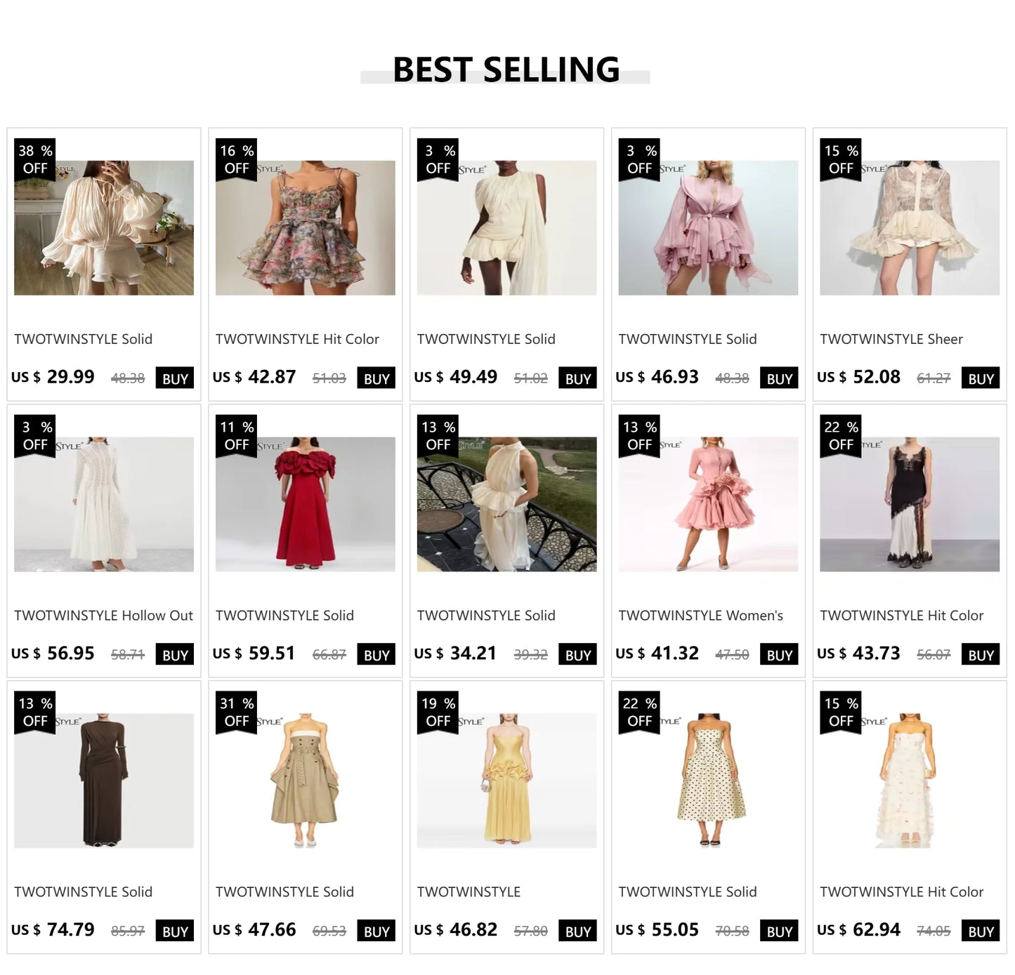 TWOTWINSTYLE Solid Spliced Belt Slimming Dresses For Women O Neck Long Sleeve High Waist Temperament Long Dress Female Clothes