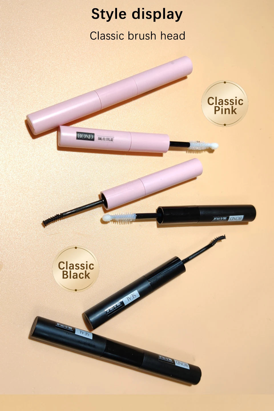 Glue False Eyelashes New Double Heads 2 In 1 Bond and Seal Lash Glue ,Waterproof Long Lasting DIY Cluster Eyelash Glue Cosmetics