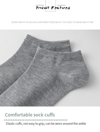 Unisex 40/20/10 Pairs of Solid Color Socks, Soft and Lightweight Ankle Socks, WOMEN'S Casual Boat Socks, Low Cut Ankle Socks Badiee Stylez