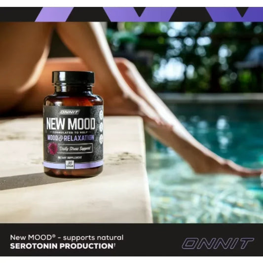 Vitamin D Supplement, Chamomile Flower Extract, Stress Relief, Mood & Relaxation Supplement, 30 Capsules