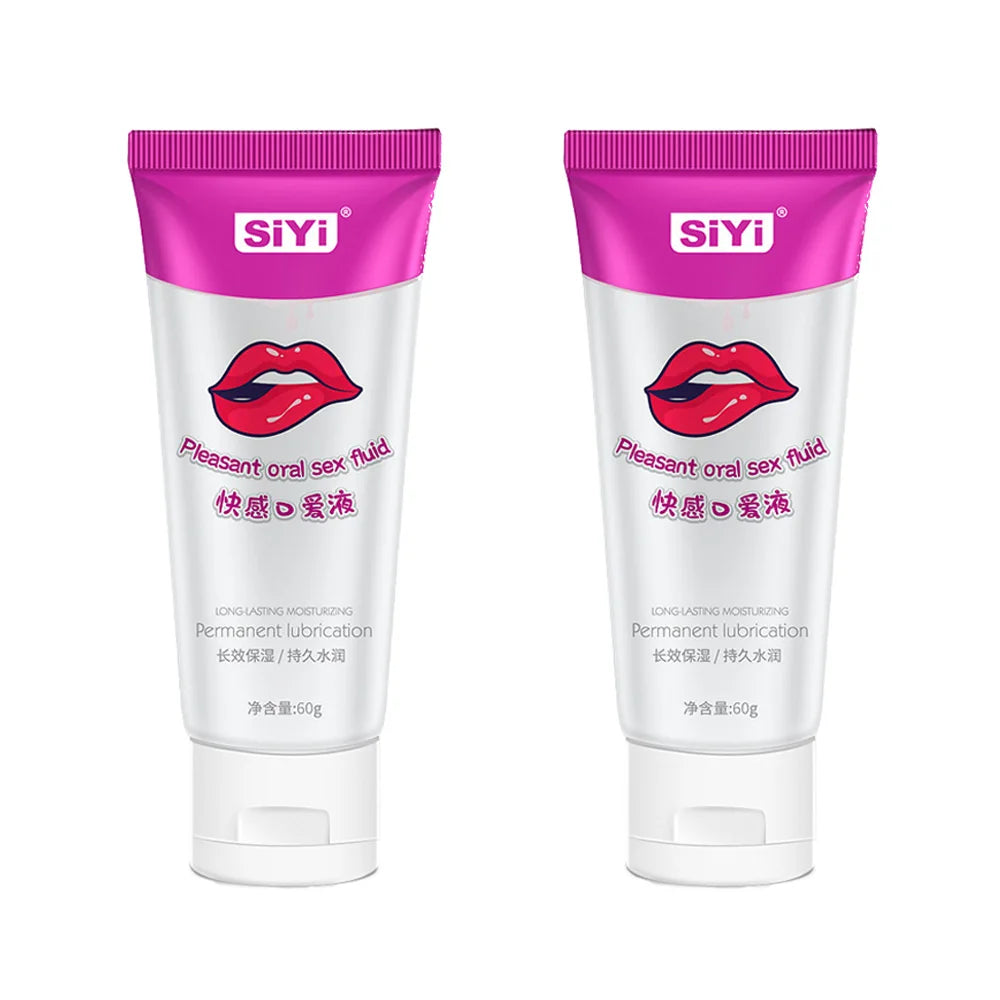 60g Refreshing Oral Lubricant for Couples, Foreplay Lubricant  Enhance Pleasure, Plant-Based Flavour Lube, Non-Sticky