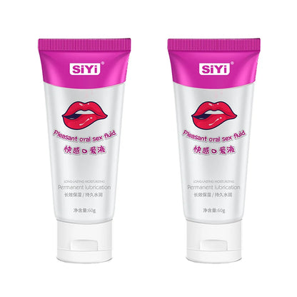 60g Refreshing Oral Lubricant for Couples, Foreplay Lubricant  Enhance Pleasure, Plant-Based Flavour Lube, Non-Sticky