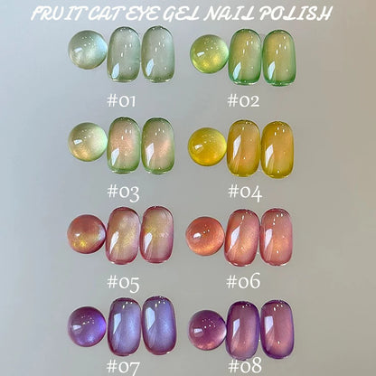 1-3pcs PSK 2025 New Whitening Purple Glass Beads Starry Crystal Nail Art Purple Glass Bead Cat Eye Gel Nail Polish Nail Supplies shuiguomy1-8
