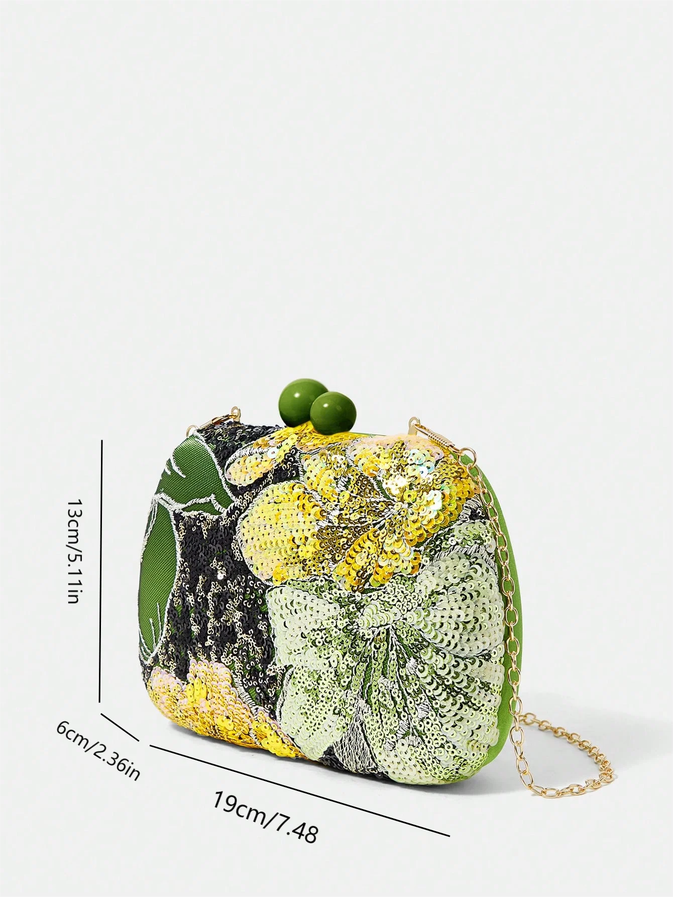 Women's embroidered pearl random pattern dinner bag, detachable shoulder strap box bag, perfect choice for parties, dances