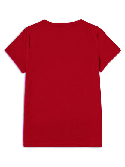 butterfly print t-shirt, short sleeve crew neck casual top for summer & spring, women's clothing