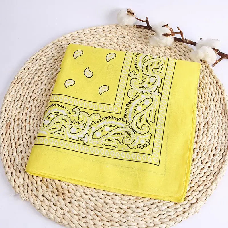 New Fashion Hip Hop Bandana Square Scarf Black Red Headband Printed for Boys/Girls Hair Accessories Hair Scarf Badiee Stylez