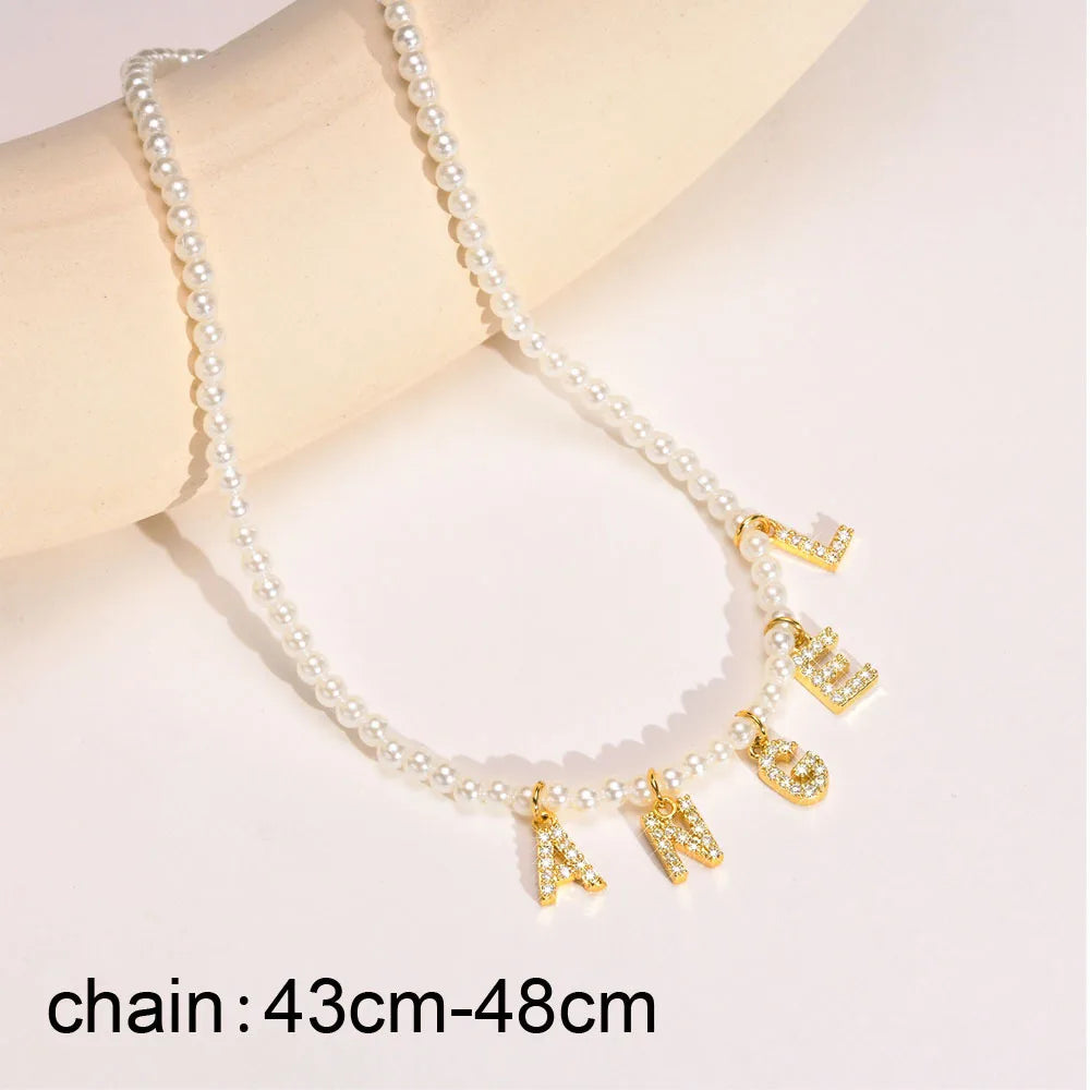 Personalized Initial Name Necklace Stainless Steel Women Alpahbet Letter Pendant ,Initial Collar Statement Charms Gift Badiee Stylez