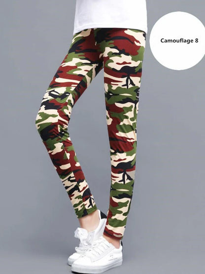 Women Fashion Camouflage Leggings Sexy Print Femme Push Up Pants Casual Camo Sport Workout Fitness Legging K208 Camouflage 8